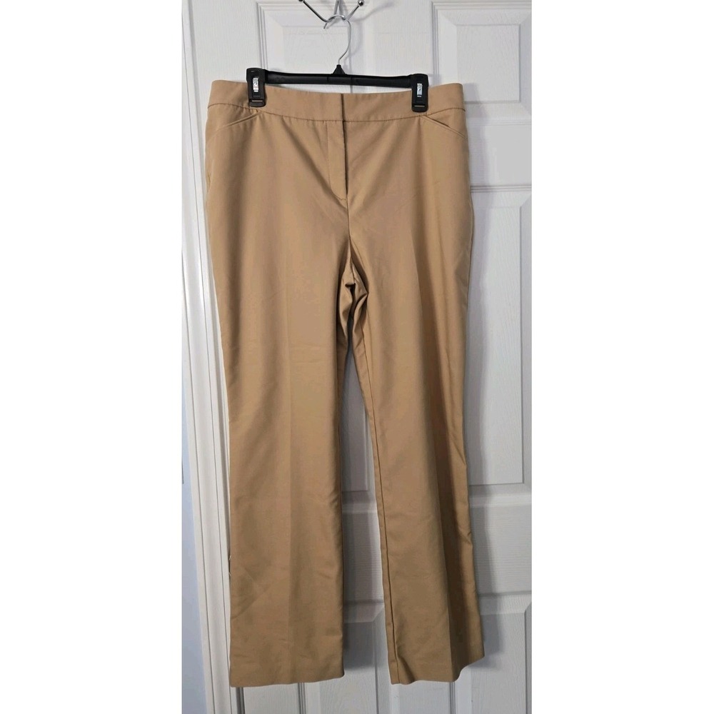 Chico's Fabulously Slimming 2 Short Black Cotton Twill Front ZIp Pants